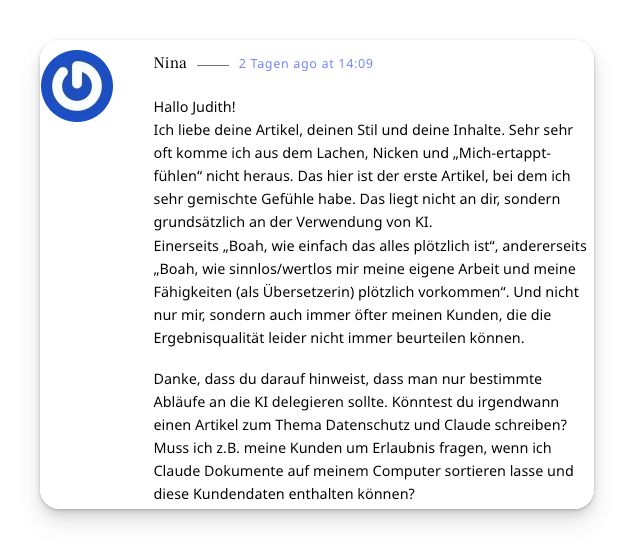 Eine wichtige Datenschutz-Frage: Muss ich Kunden um Erlaubnis fragen, wenn ich Claude Dokumente auf meinem Computer sortieren lasse?