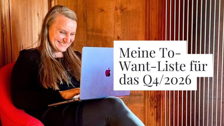 Meine To-Want-Liste für das 4. Quartal 2026