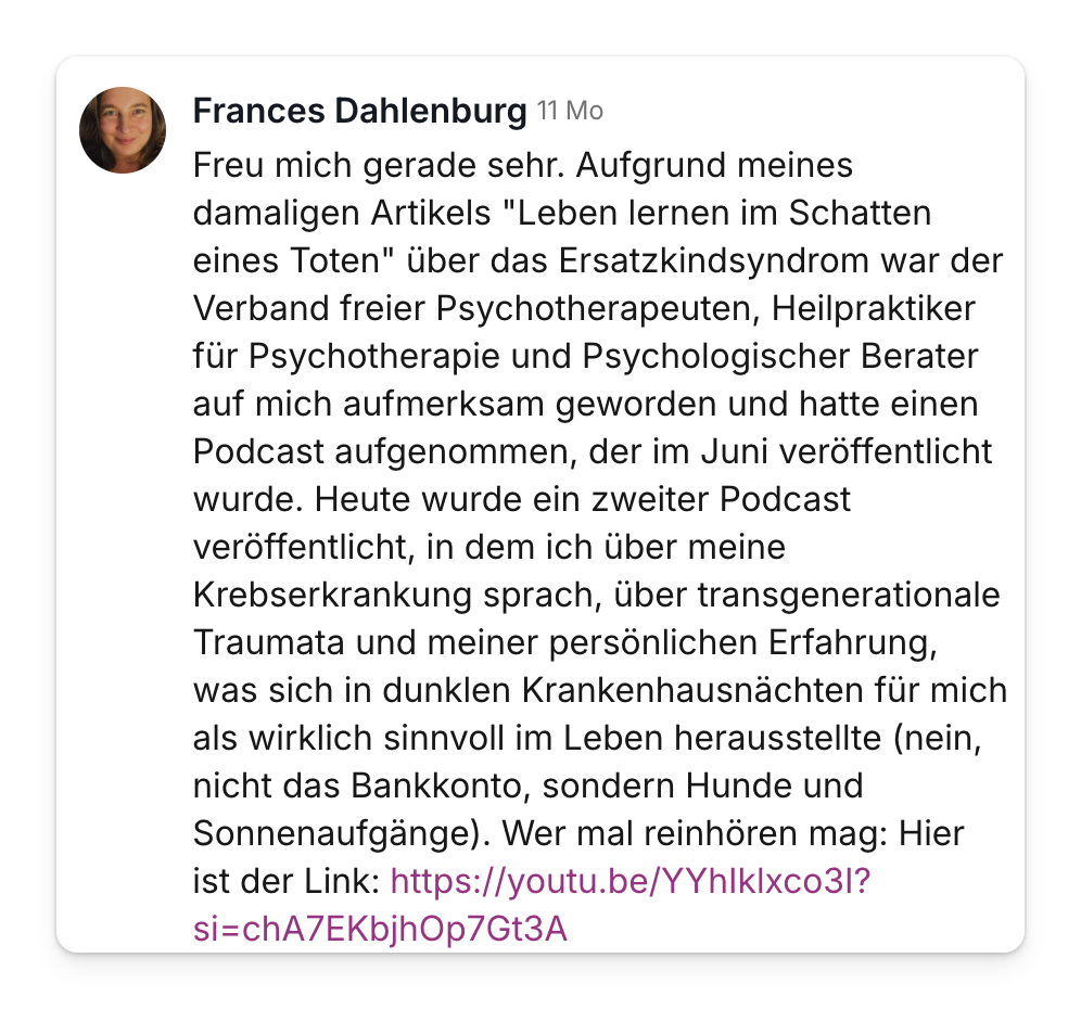 Community-Beitrag von Frances Dahlenburg: Ein Fachverband wurde über einen Blogartikel aufmerksam, daraus wurden zwei Podcast-Folgen