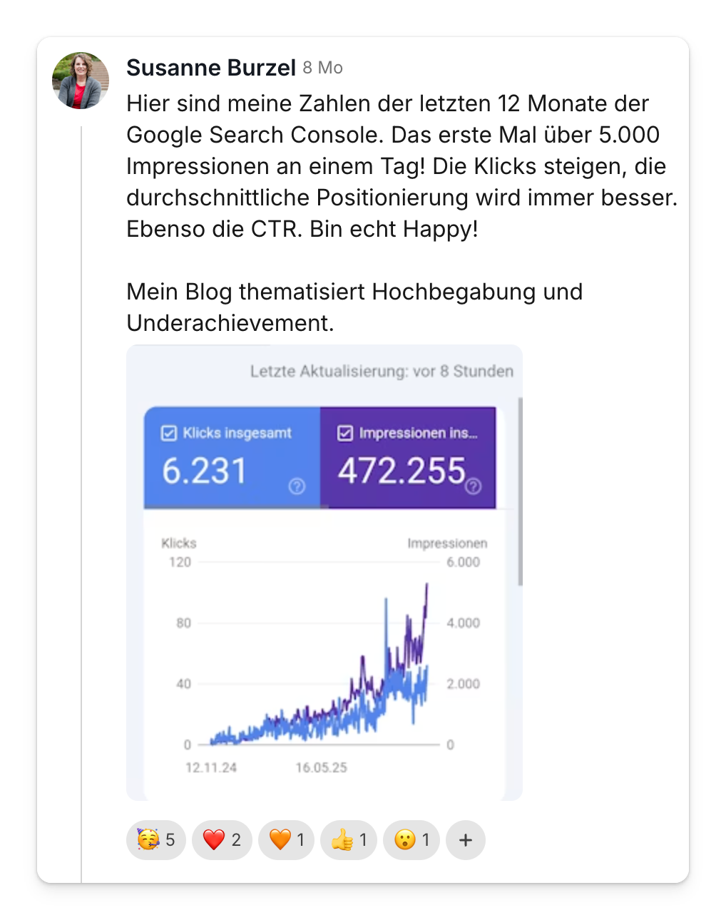 Community-Beitrag von Hilkea Knies: Seit dem P.S. mit Kurshinweis wird in jedem Newsletter etwas verkauft