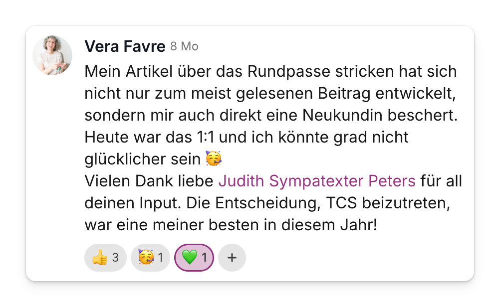 Community-Beitrag: meistgelesener Blogartikel brachte direkt eine Neukundin