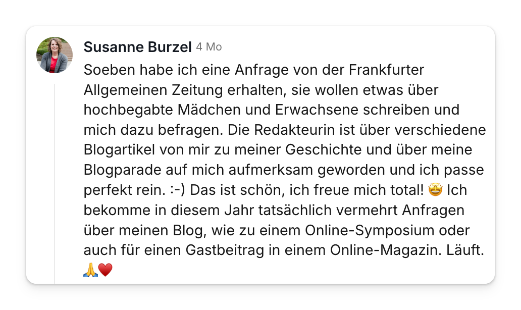 Community-Beitrag: Anfrage der Frankfurter Allgemeinen Zeitung über den Blog