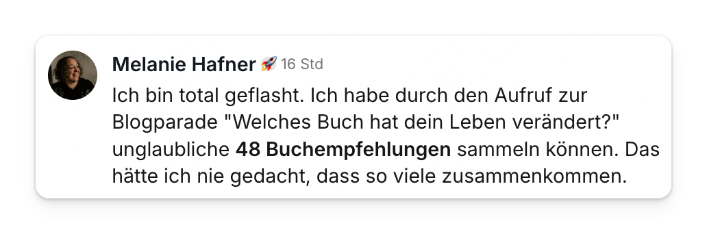 Community-Beitrag: 48 Buchempfehlungen durch die eigene Blogparade gesammelt